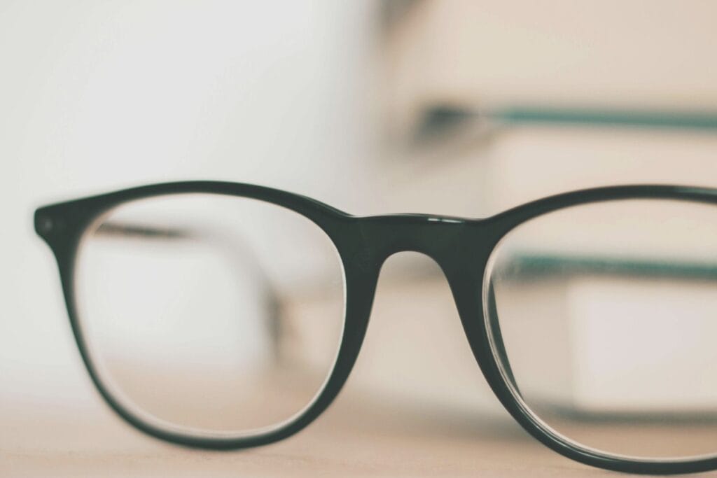 School nurse vision screening glasses representing preventive care and student health
